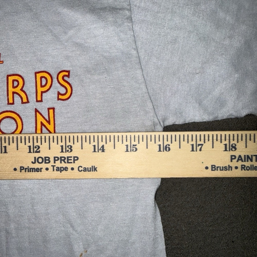 80s Marine Corps 9th Annual Marathon Single Stitch T-Shirt Men M Velva Sheen - Picture 7 of 9